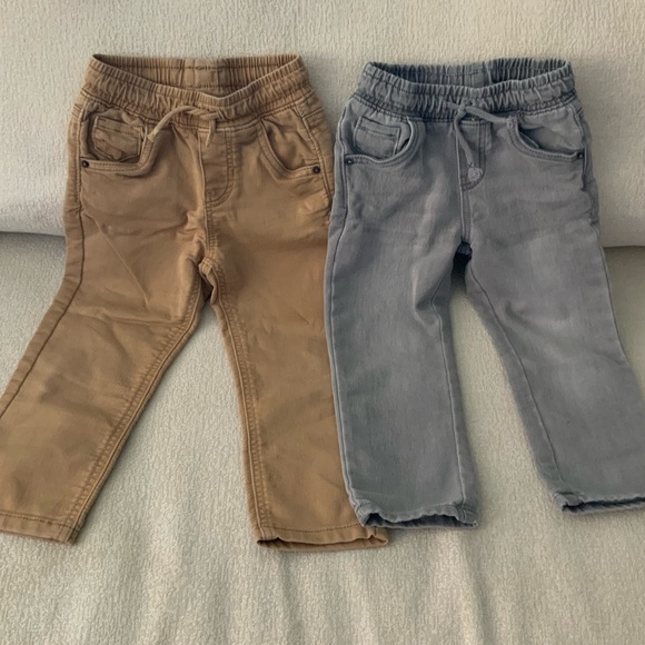 3T boy jeans & plaid shirts button down fall winter spring bundle - Picture 4 of 12